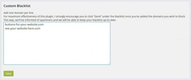 block referrer spam with WordPress